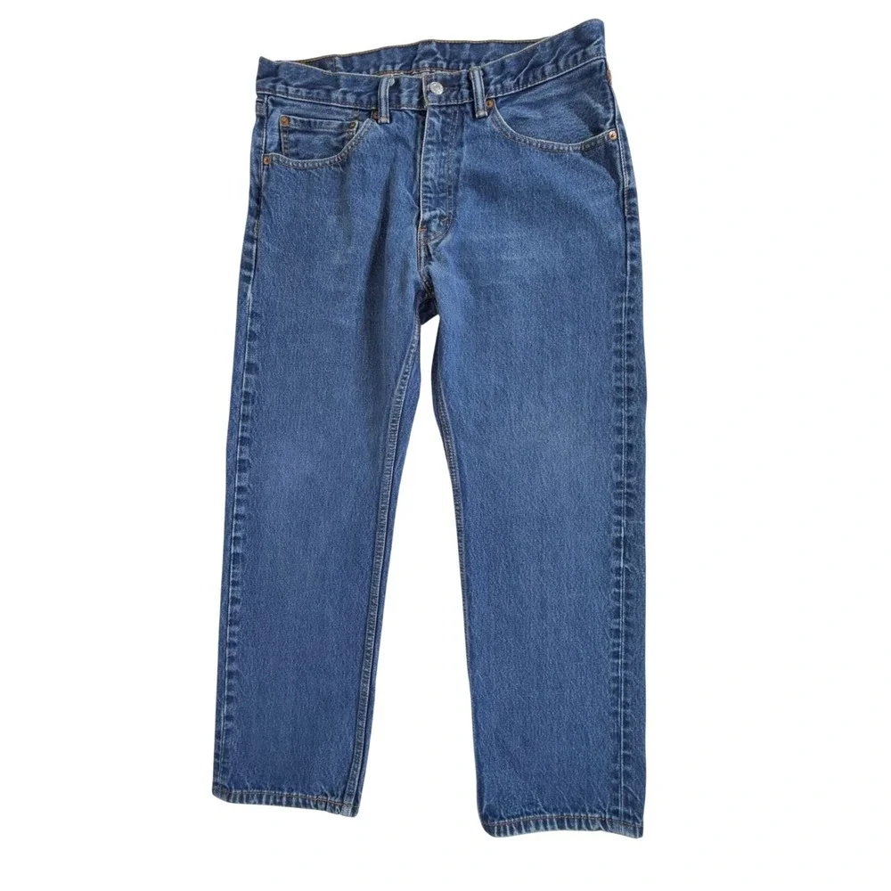Levis 505 Regular Fit Jeans 34x29 (33x27.5) Medium Wash Straight Leg‎ Classic